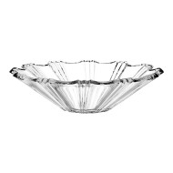 Centro De Mesa 32,5cm Por 8,5cm Em Vidro Transparente